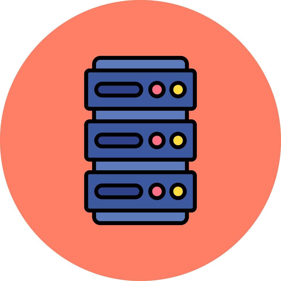 design de ícone criativo de banco de dados vetor
