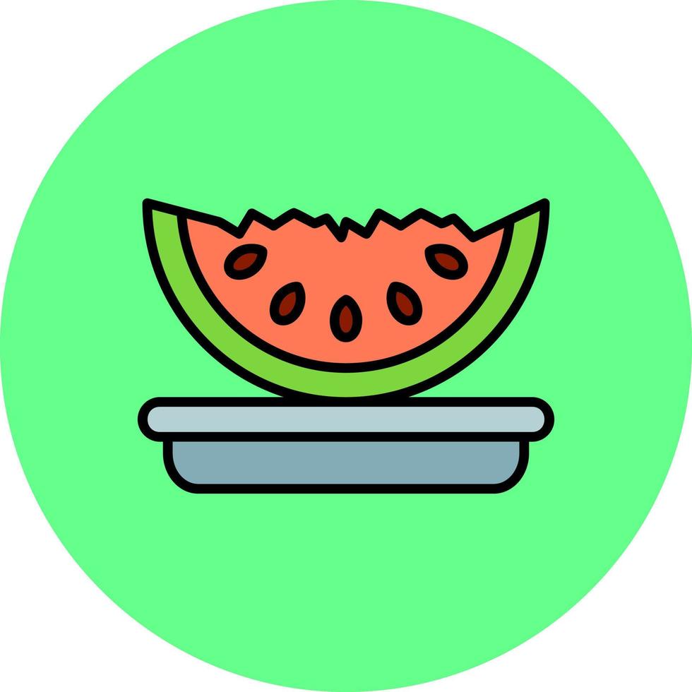 design de ícone criativo de melancia vetor