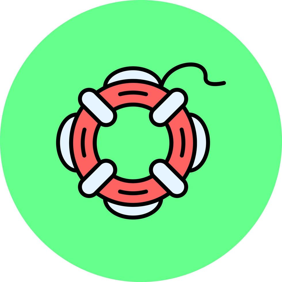 design de ícone criativo salva-vidas vetor