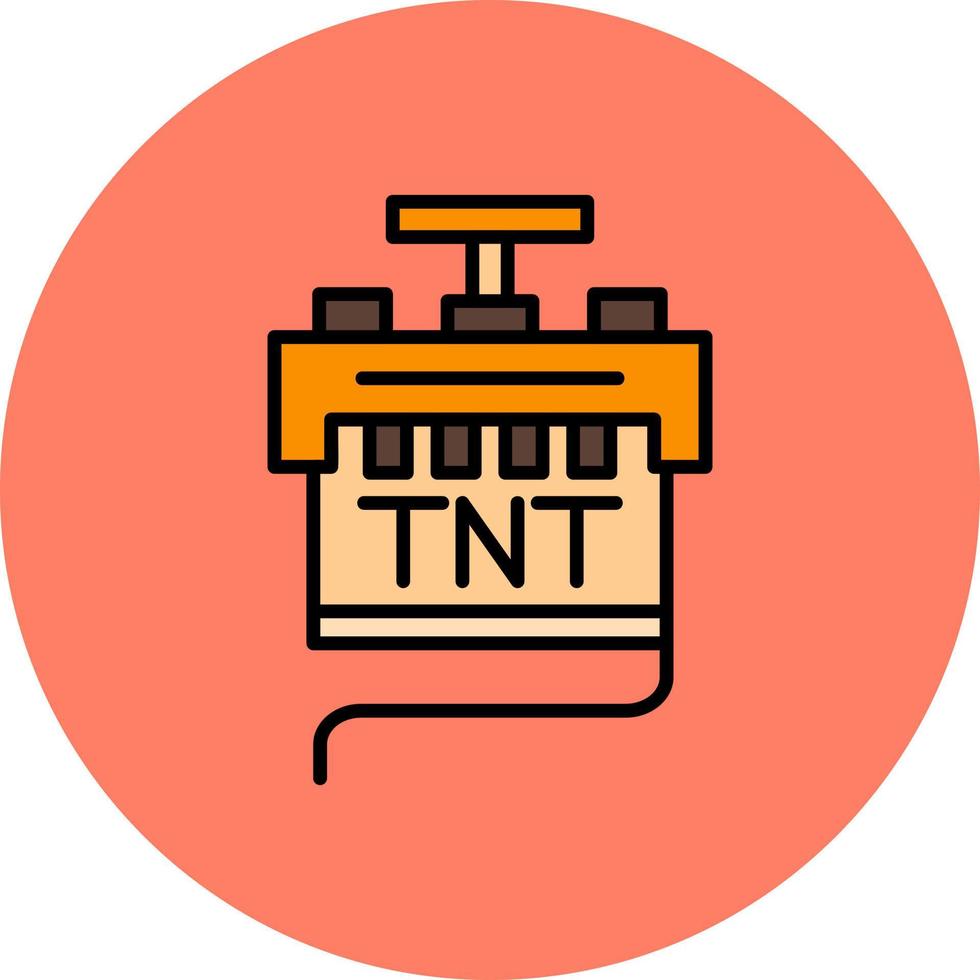 design de ícone criativo tnt vetor