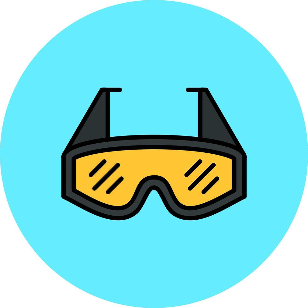 design de ícone criativo de óculos de laboratório vetor