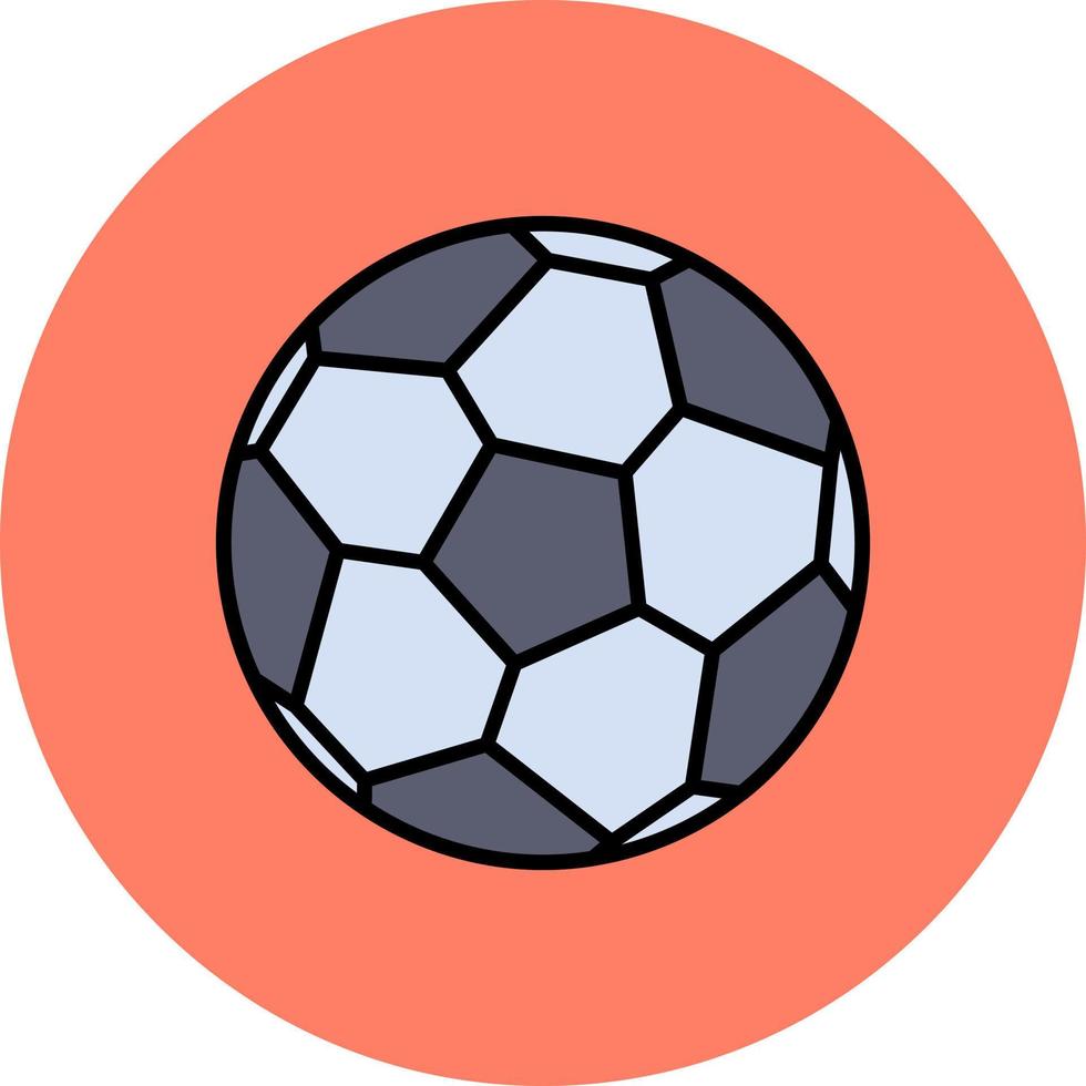 design de ícone criativo de futebol vetor