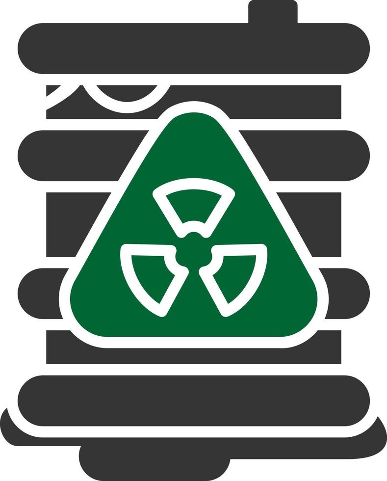 design de ícone criativo de resíduos tóxicos vetor