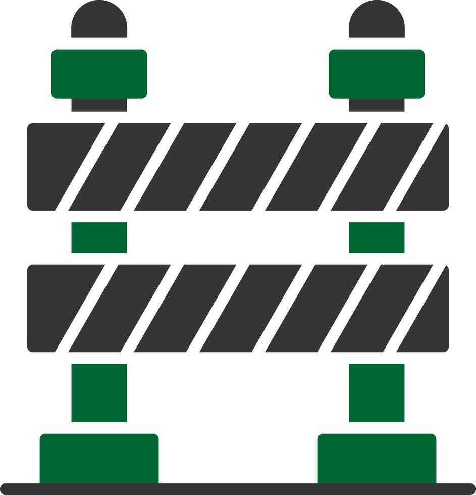design de ícone criativo de barreira de estrada vetor