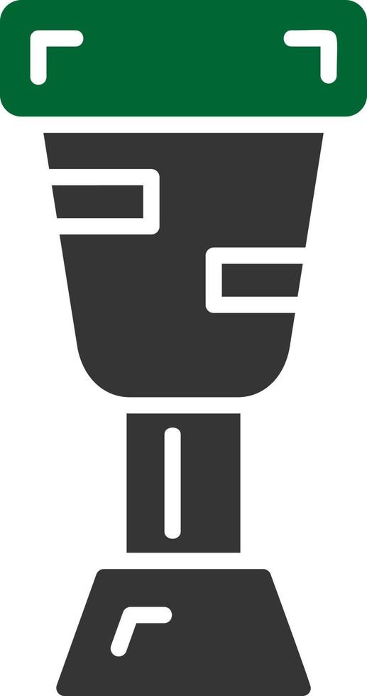 design de ícone criativo de perna de pau vetor