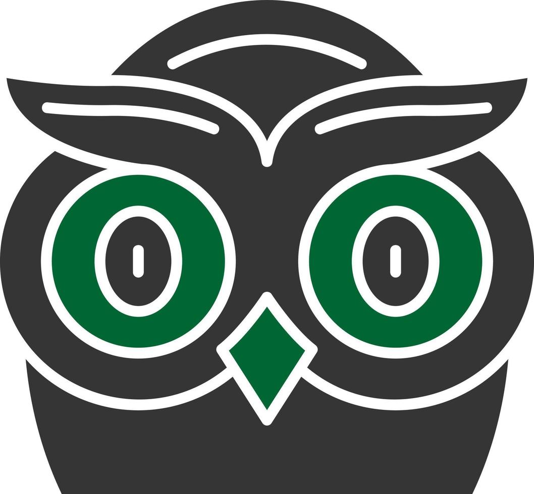 design de ícone criativo de coruja vetor