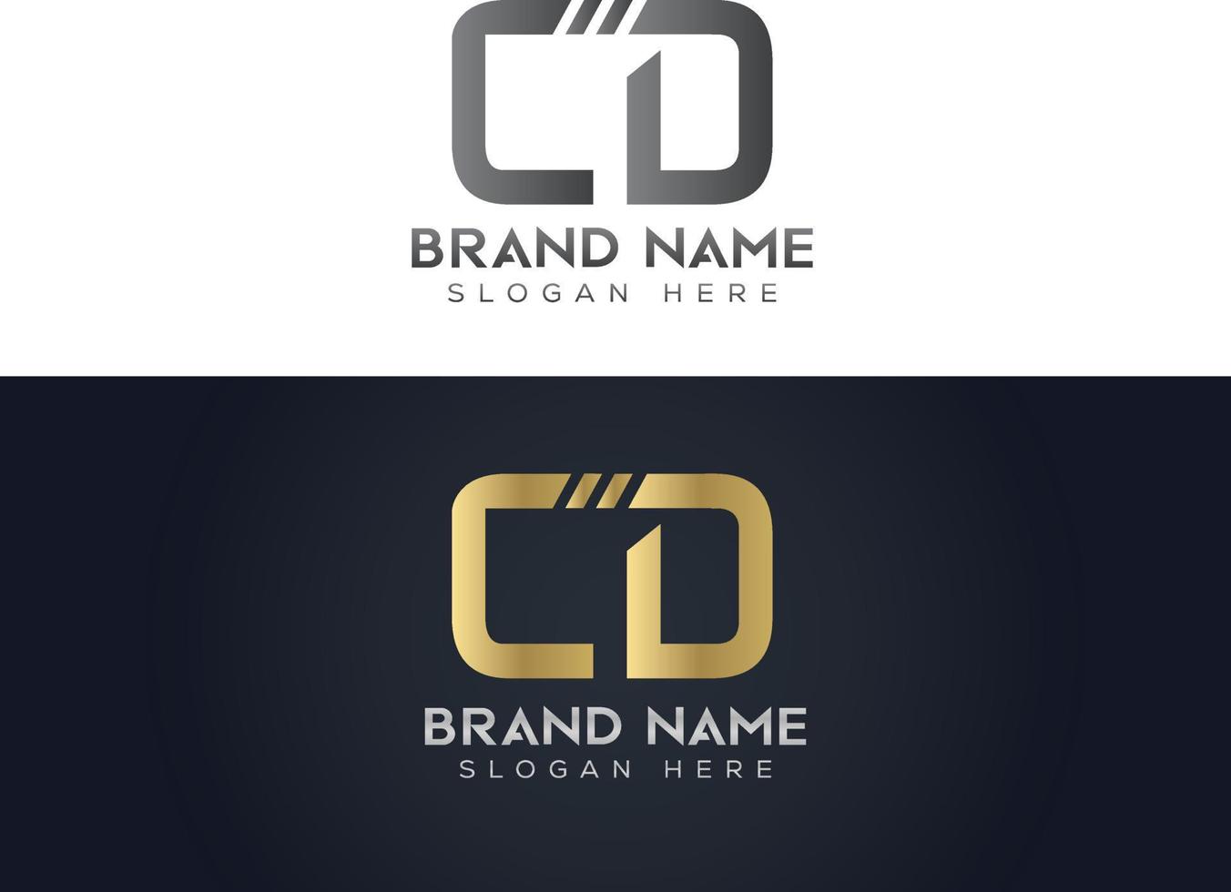 design de logotipo de vetor de tipografia de cd de carta