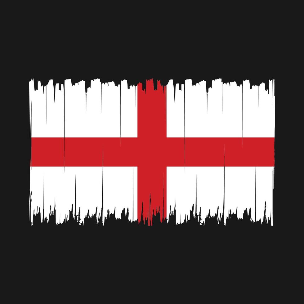 escova de bandeira da inglaterra vetor