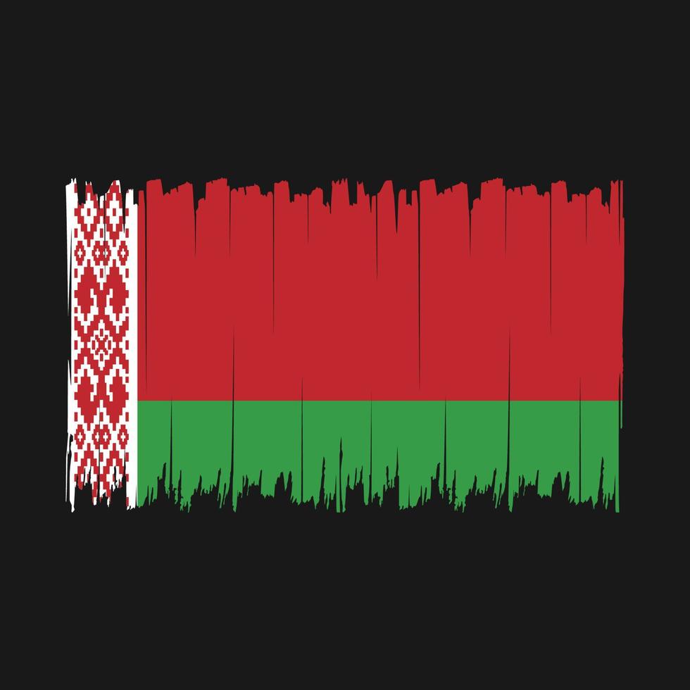 escova de bandeira da bielorrússia vetor