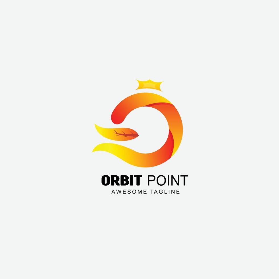 design abstrato órbita ponto gradiente colorido vetor