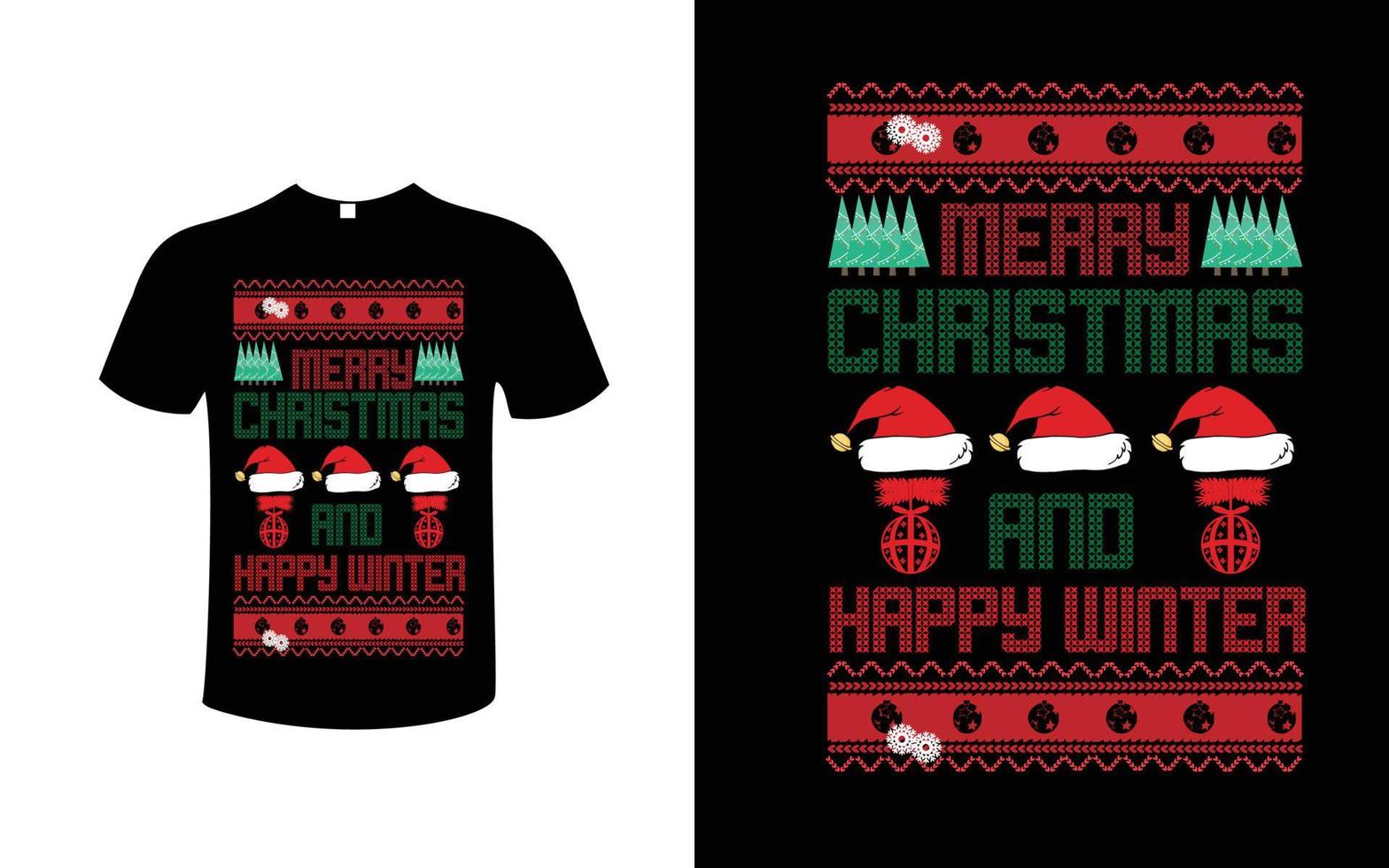 vetor grátis de design de camiseta de natal