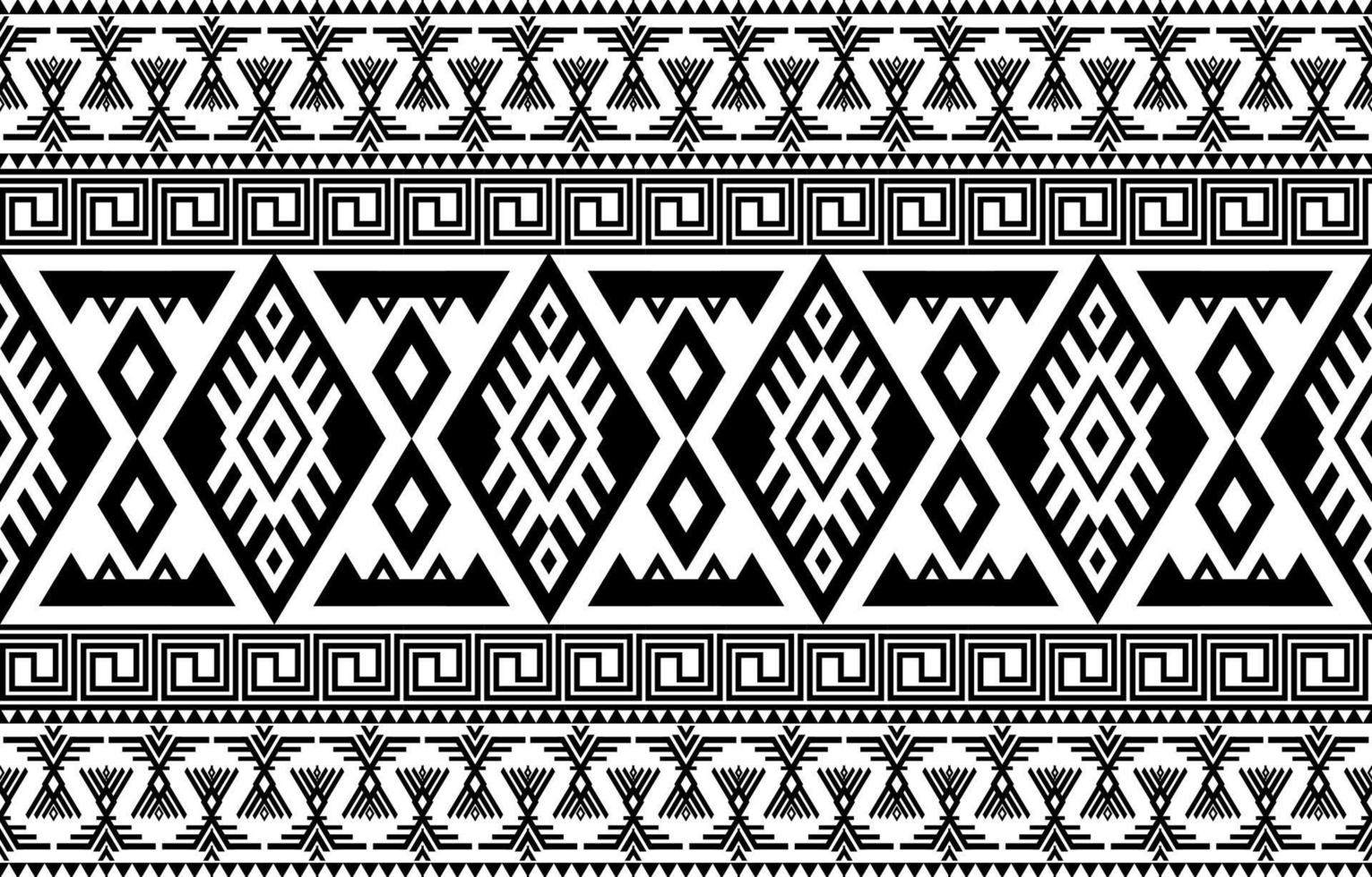 padrão sem emenda tribal ikat. ornamento de mandala de tapete de tecido étnico asteca nativo boho chevron têxtil. tradicional oriental geométrica. fundo bordado abstrato. vetor