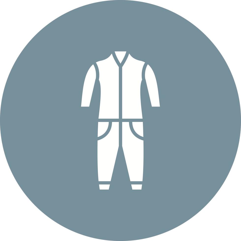 ícone geral do círculo de glifo de roupas vetor