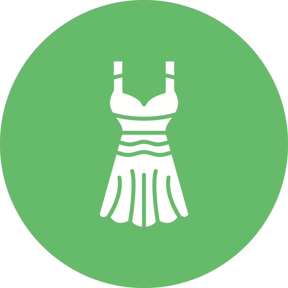 ícone de círculo de glifo de roupas de mulher vetor