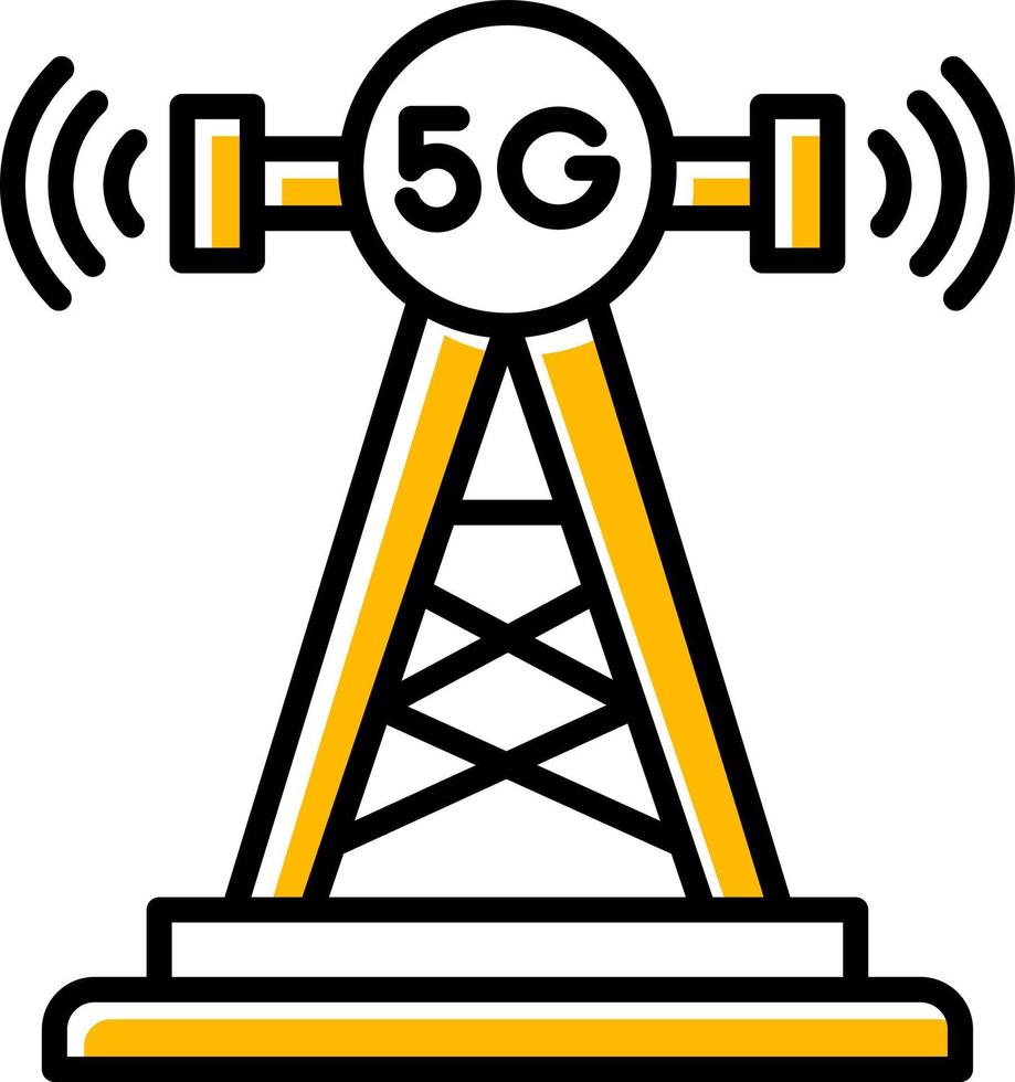 design de ícone criativo de antena vetor