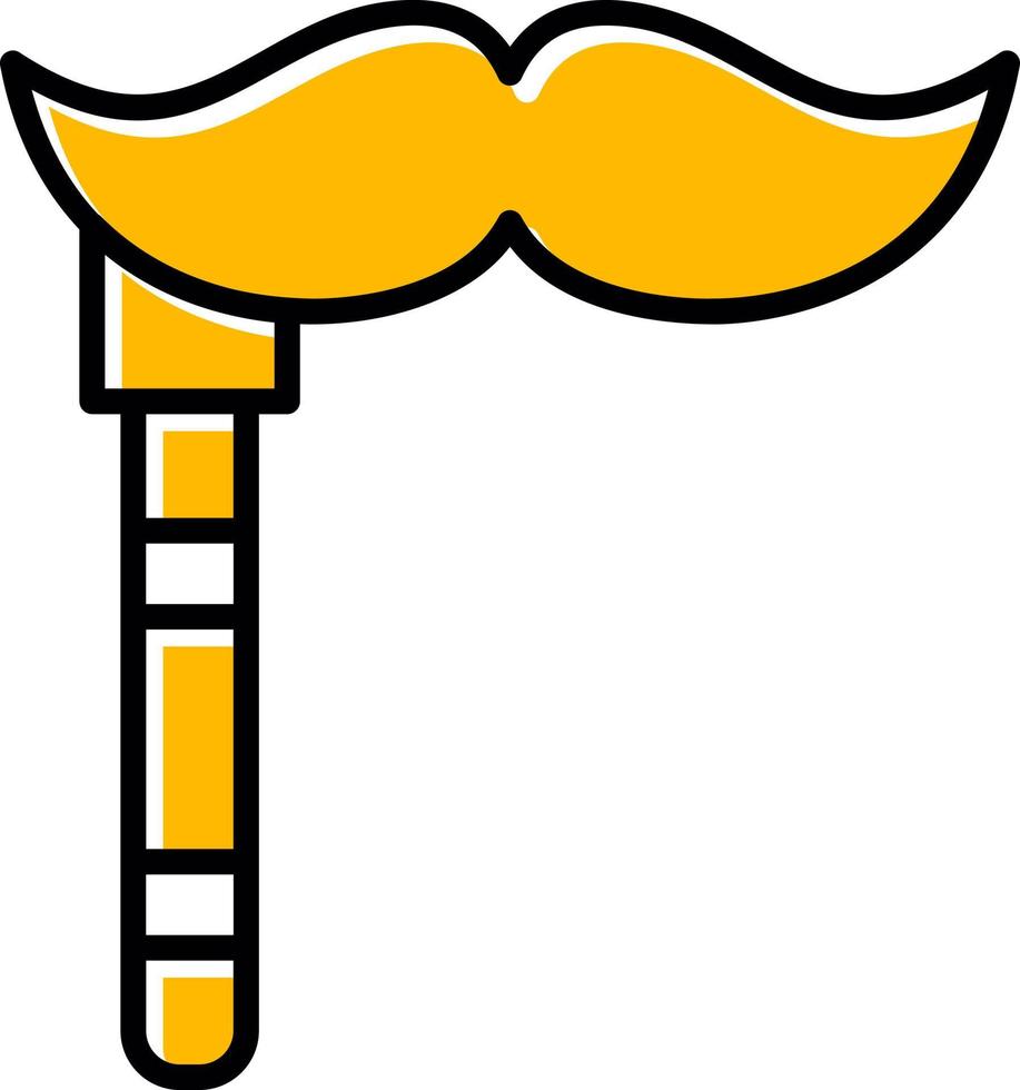 design de ícone criativo de bigode vetor