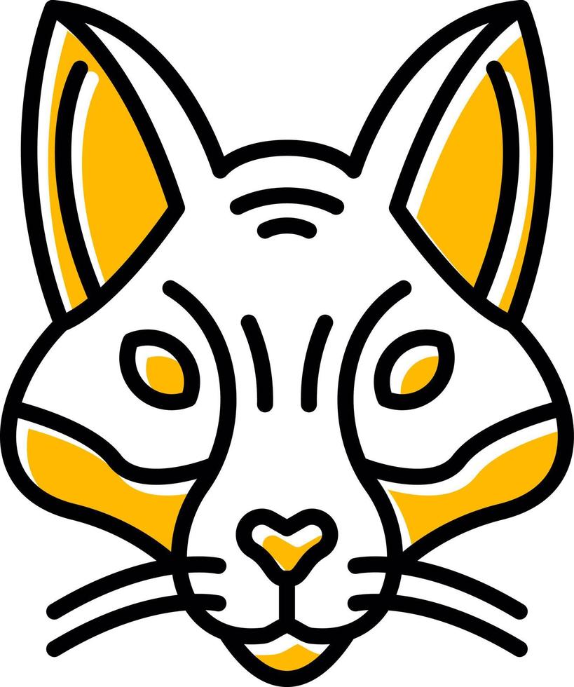 design de ícone criativo de raposa vetor