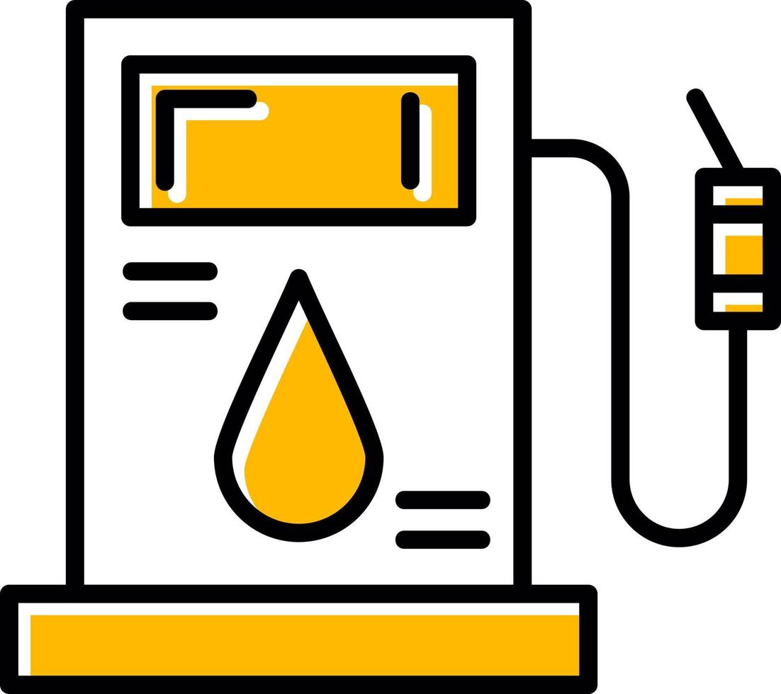 design de ícone criativo de gasolina vetor