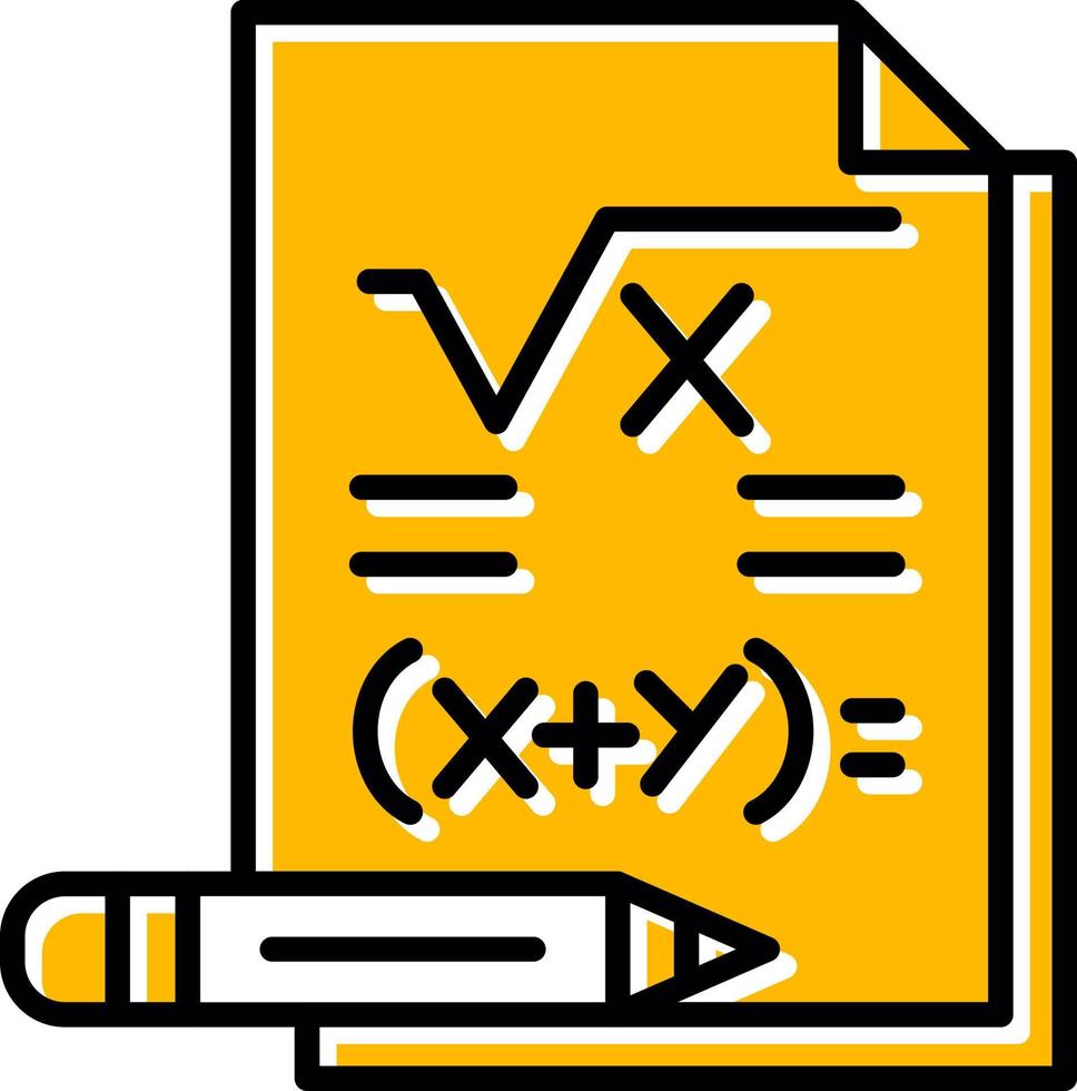 design de ícone criativo de matemática vetor