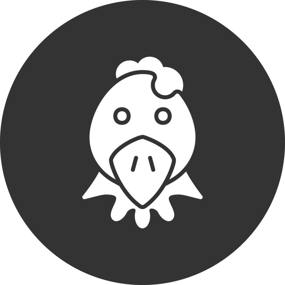 design de ícone criativo de frango vetor