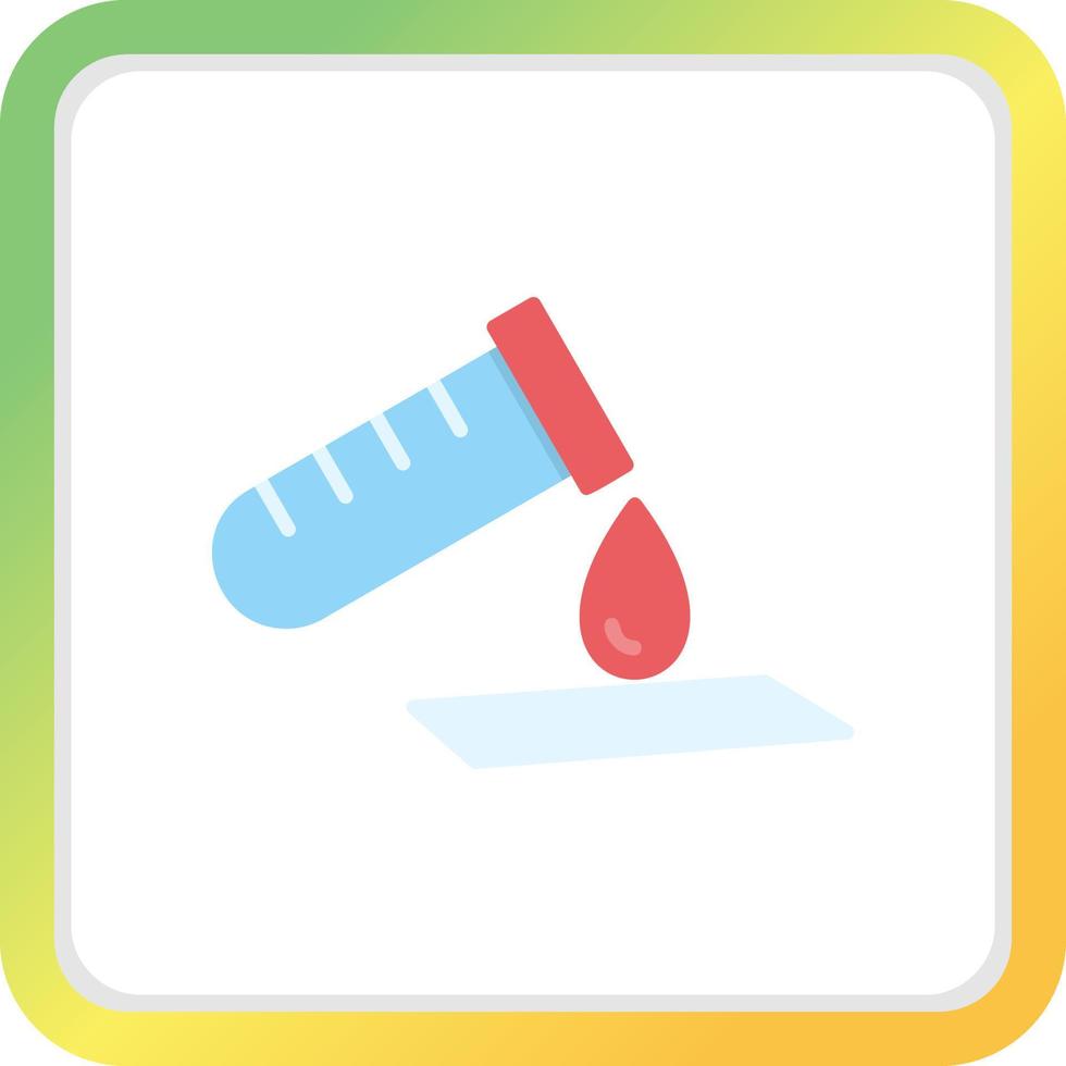 design de ícone criativo de exame de sangue vetor