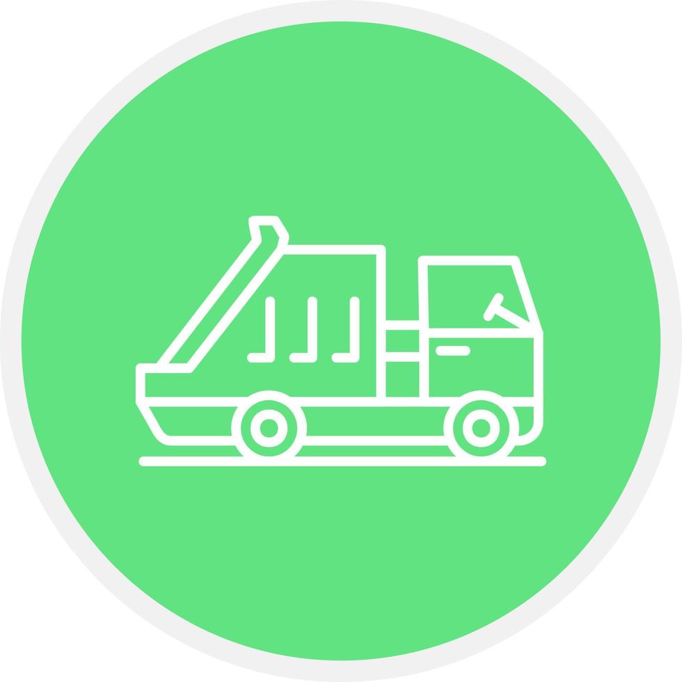 design de ícone criativo de lixo de carro vetor