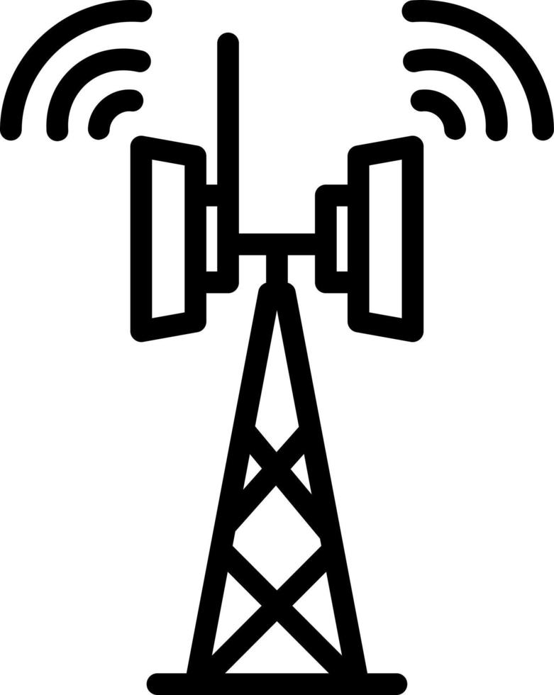 ícone de linha para telecomunicações vetor