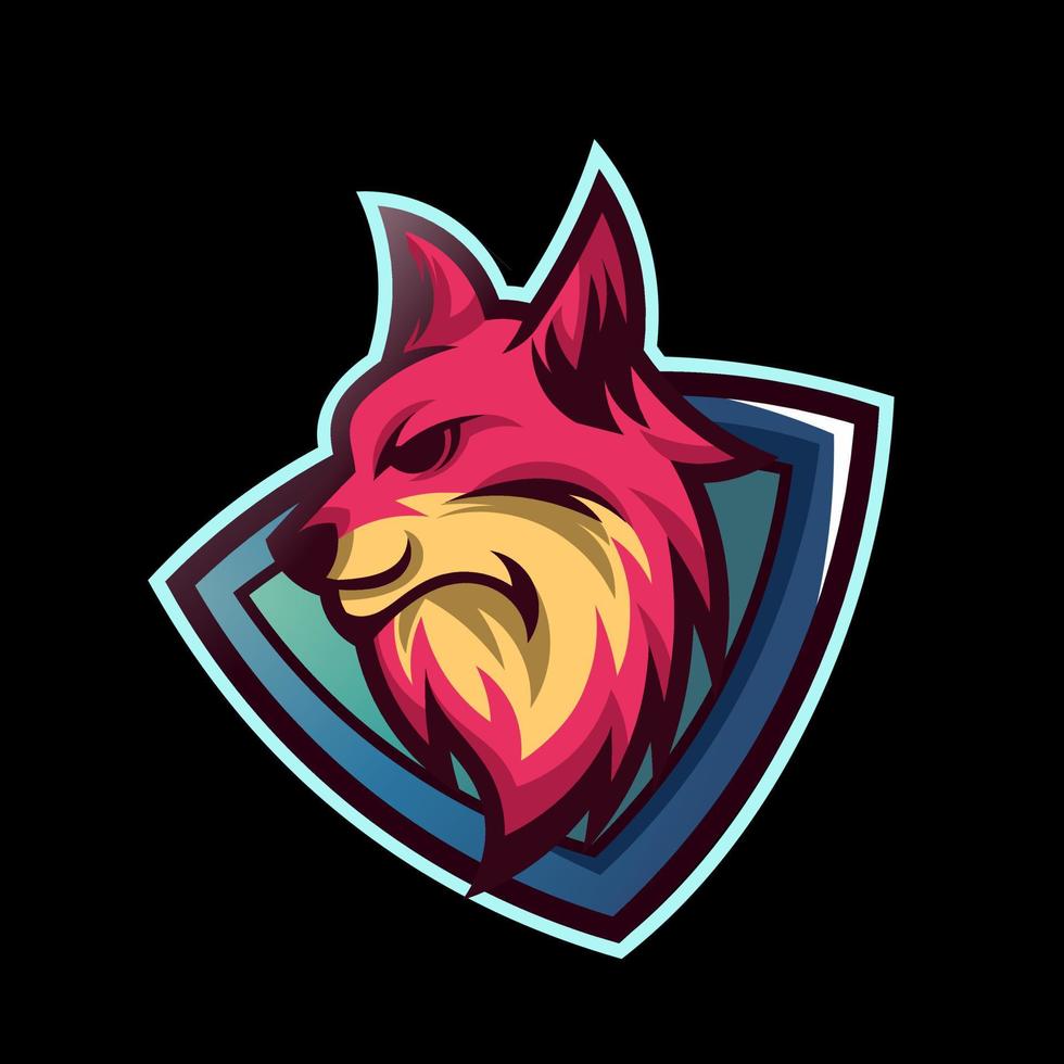 logotipo de design esport, design vetorial para logotipo de mascote de jogos vetor