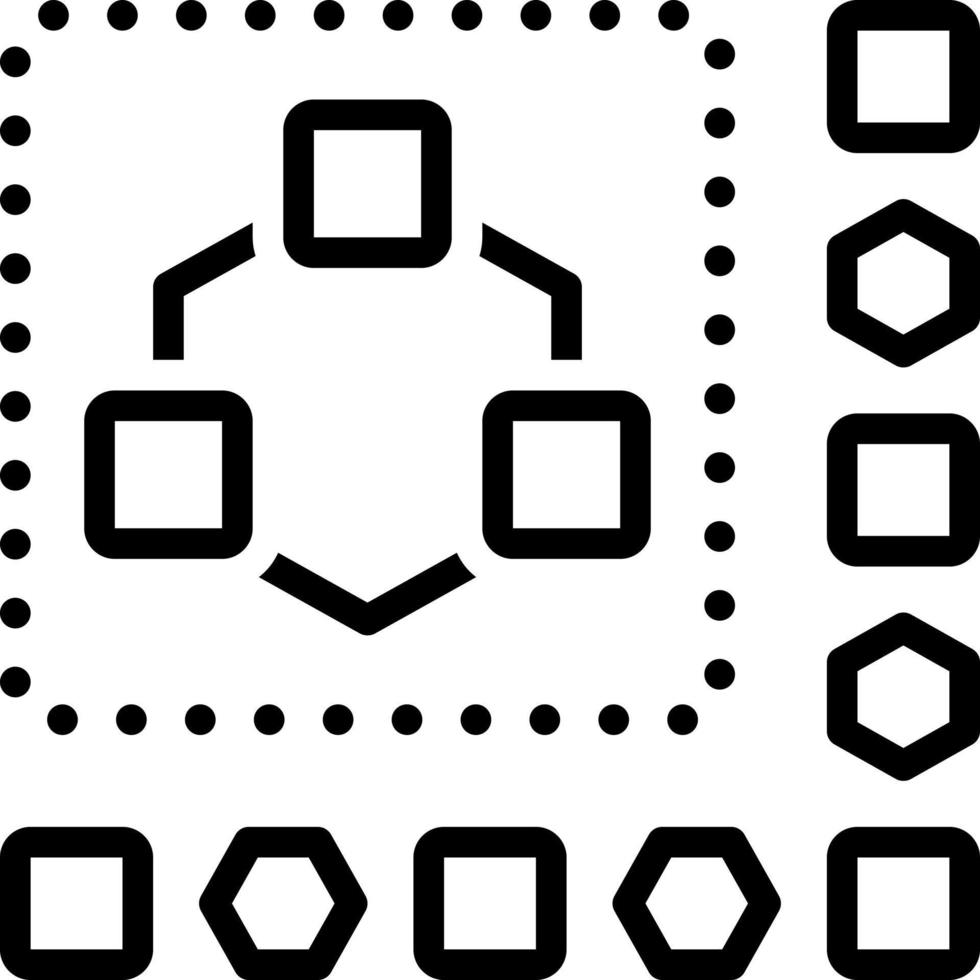 ícone de linha para o módulo vetor