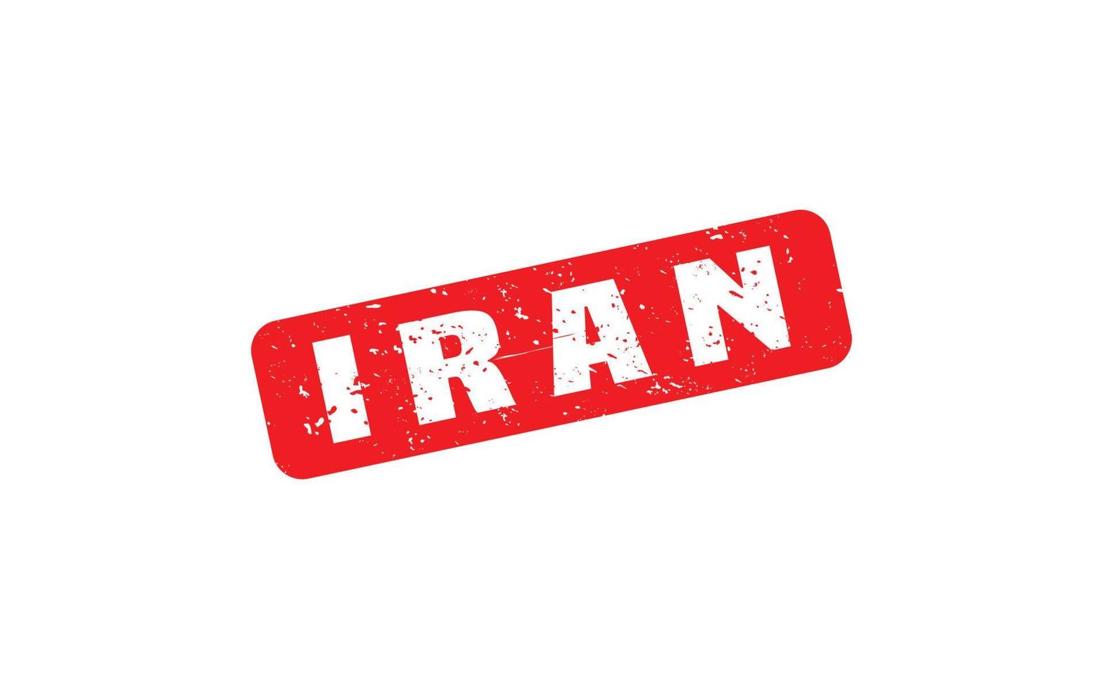 borracha de carimbo do Irã com estilo grunge em fundo branco vetor