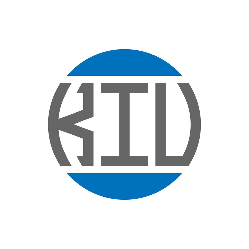 design do logotipo da carta kiv em fundo branco. kiv iniciais criativas círculo conceito de logotipo. desenho de carta kiv. vetor