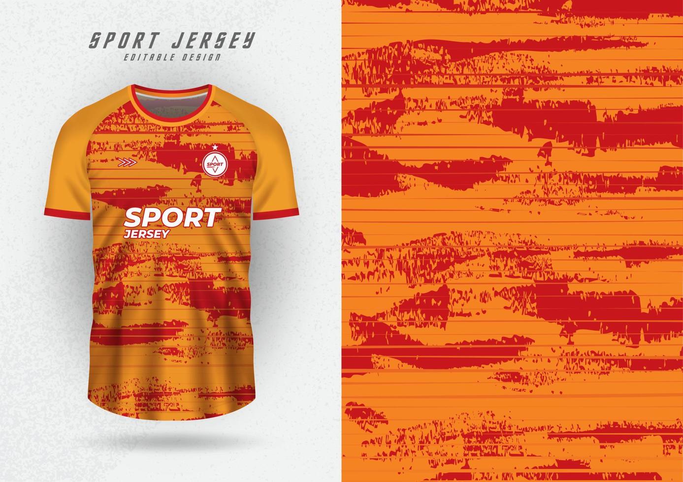 fundo de design de camiseta para camisa de equipe, corrida, ciclismo, futebol, jogo, padrão grunge laranja vetor