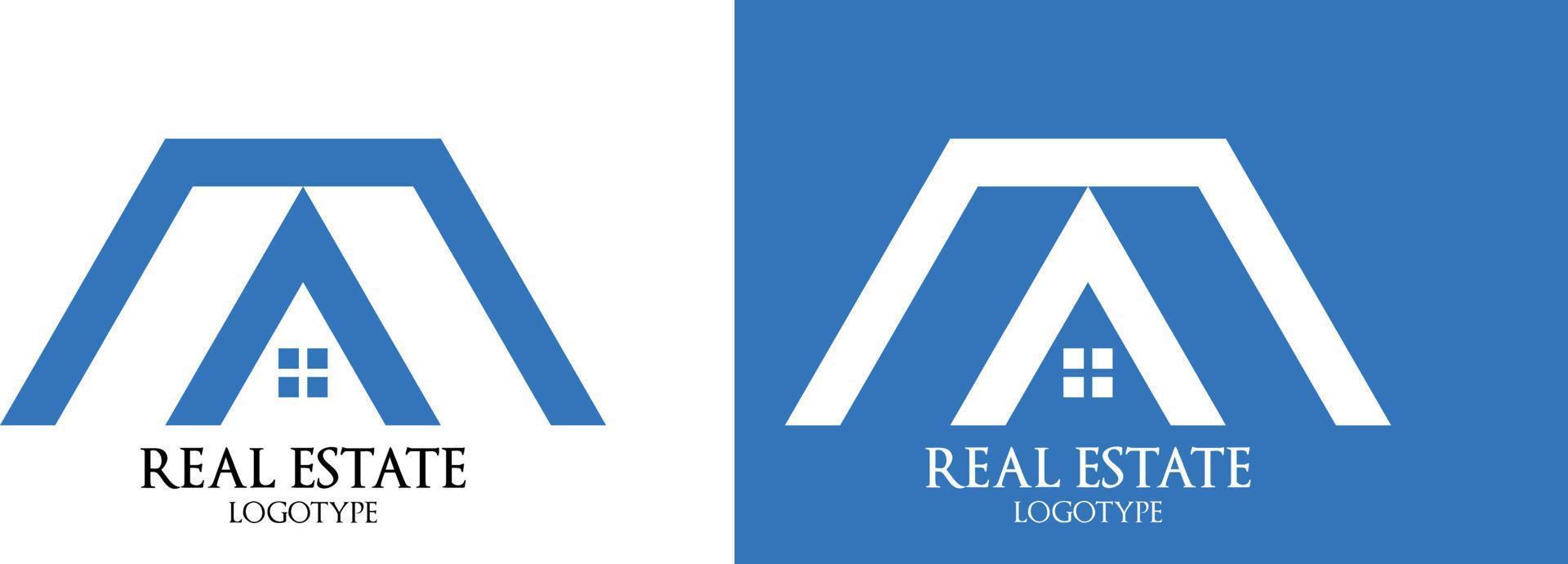design de logotipo de vetor imobiliário, elemento de modelo de design de logotipo de construção de arquitetura.