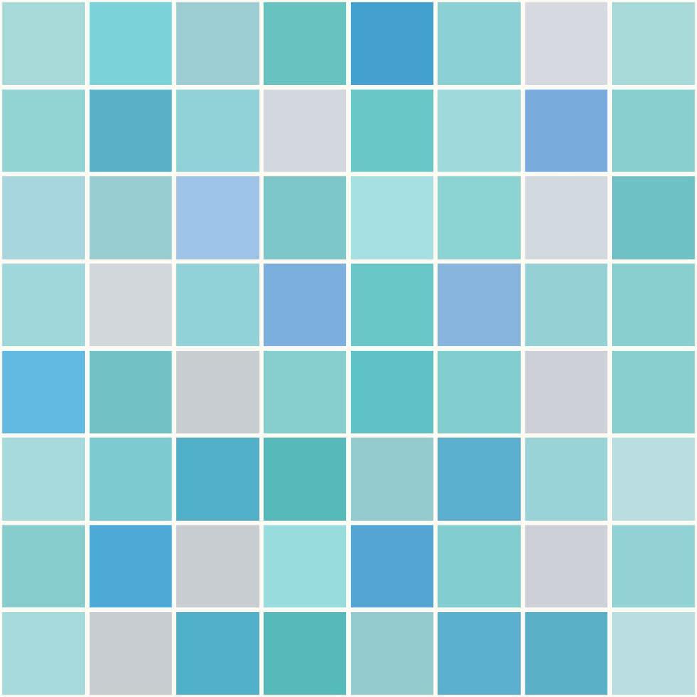 padrão de textura de azulejo de mosaico de piscina azul ou fundo de tecnologia. ilustração. fundo abstrato. mosaico azul. vetor