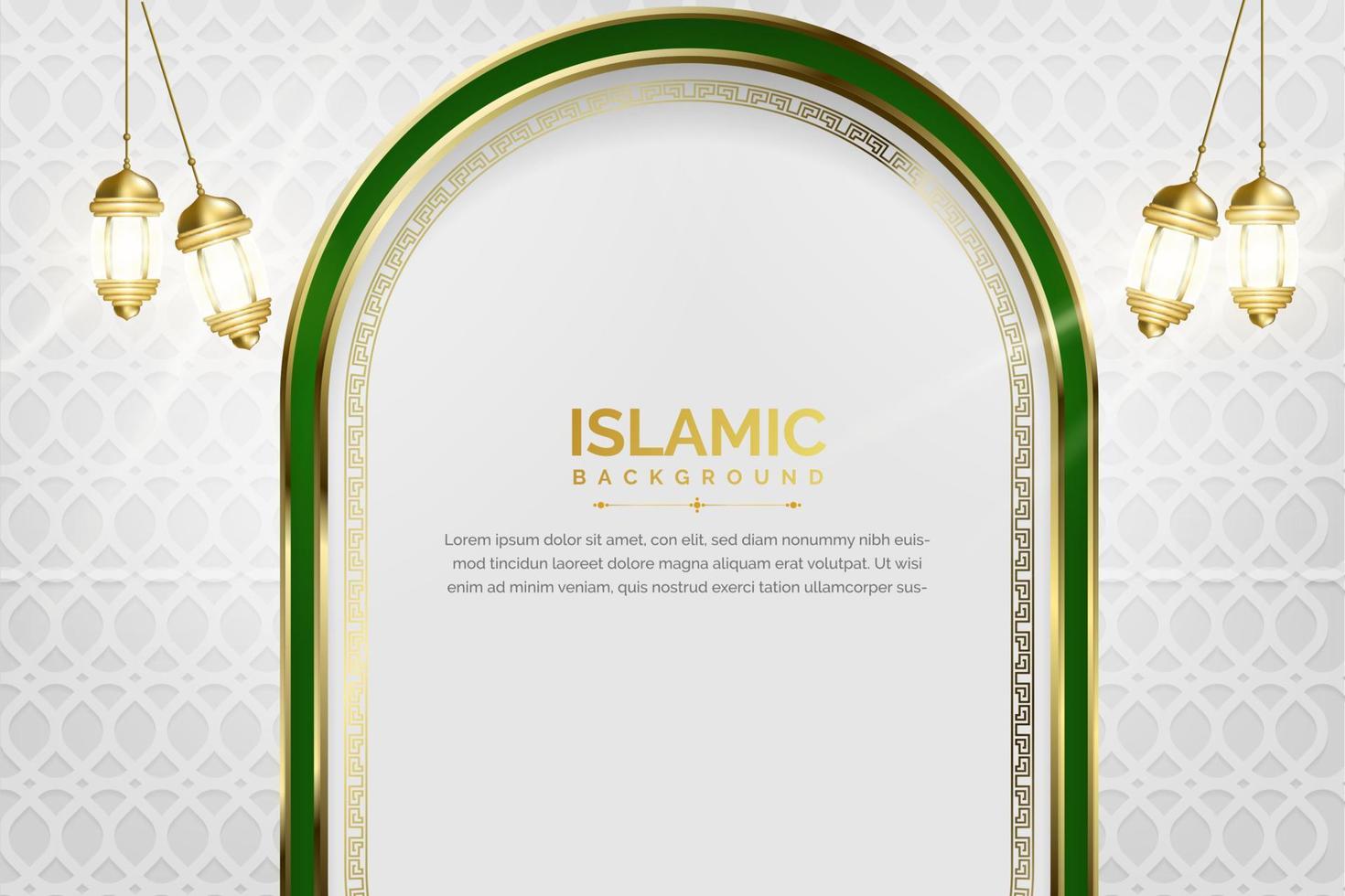 belo design de fundo islâmico vetor