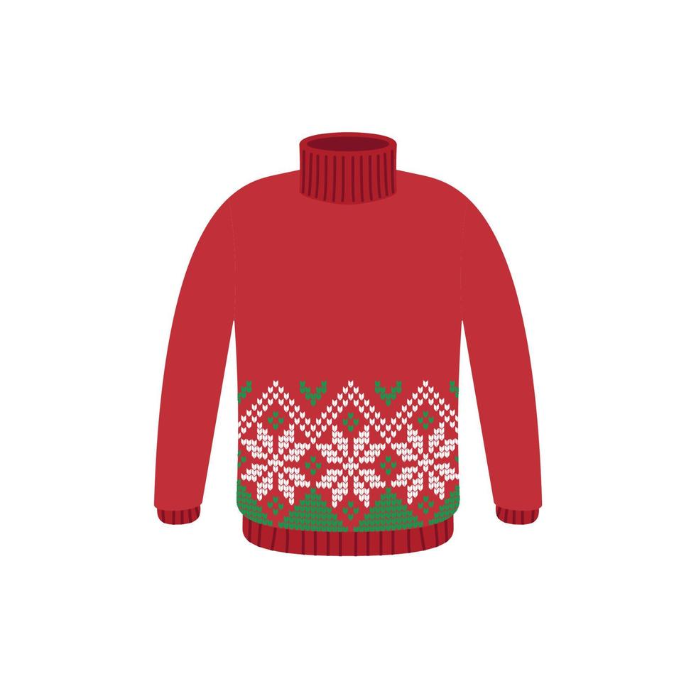vector suéteres feios para festa de natal. jumpers de malha com padrões de inverno esp