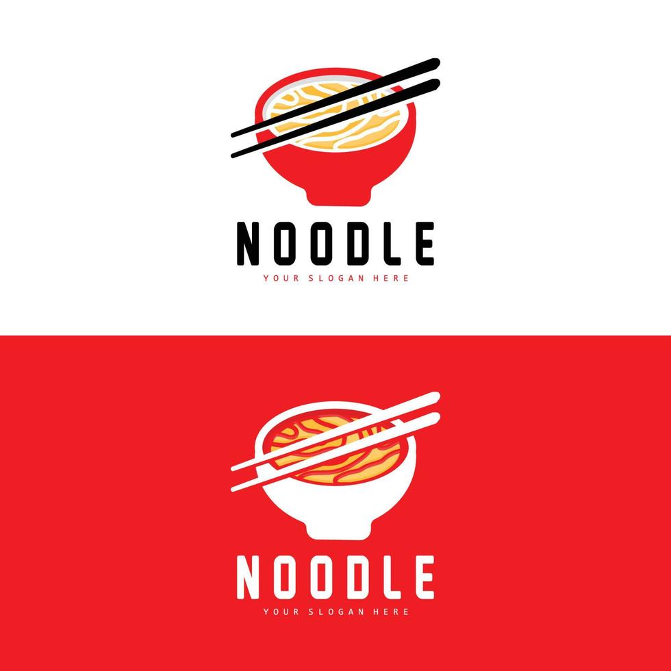 logotipo de macarrão, vetor de ramen, comida chinesa, design de marca de restaurante de fast food, marca de produto, café, logotipo da empresa