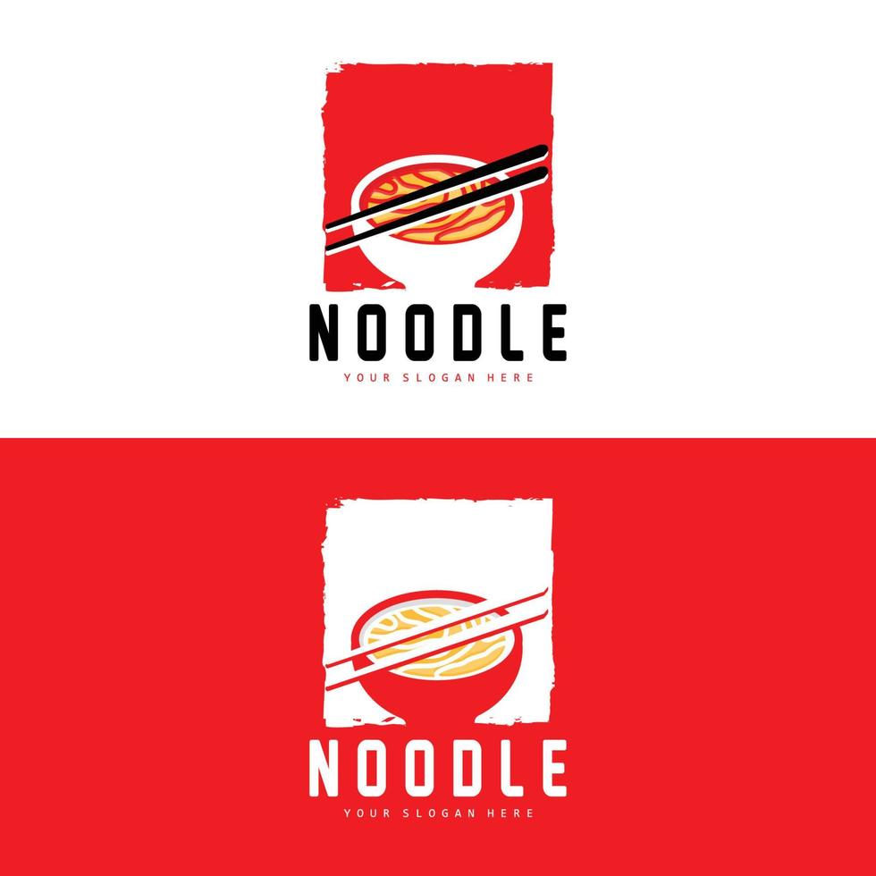 logotipo de macarrão, vetor de ramen, comida chinesa, design de marca de restaurante de fast food, marca de produto, café, logotipo da empresa