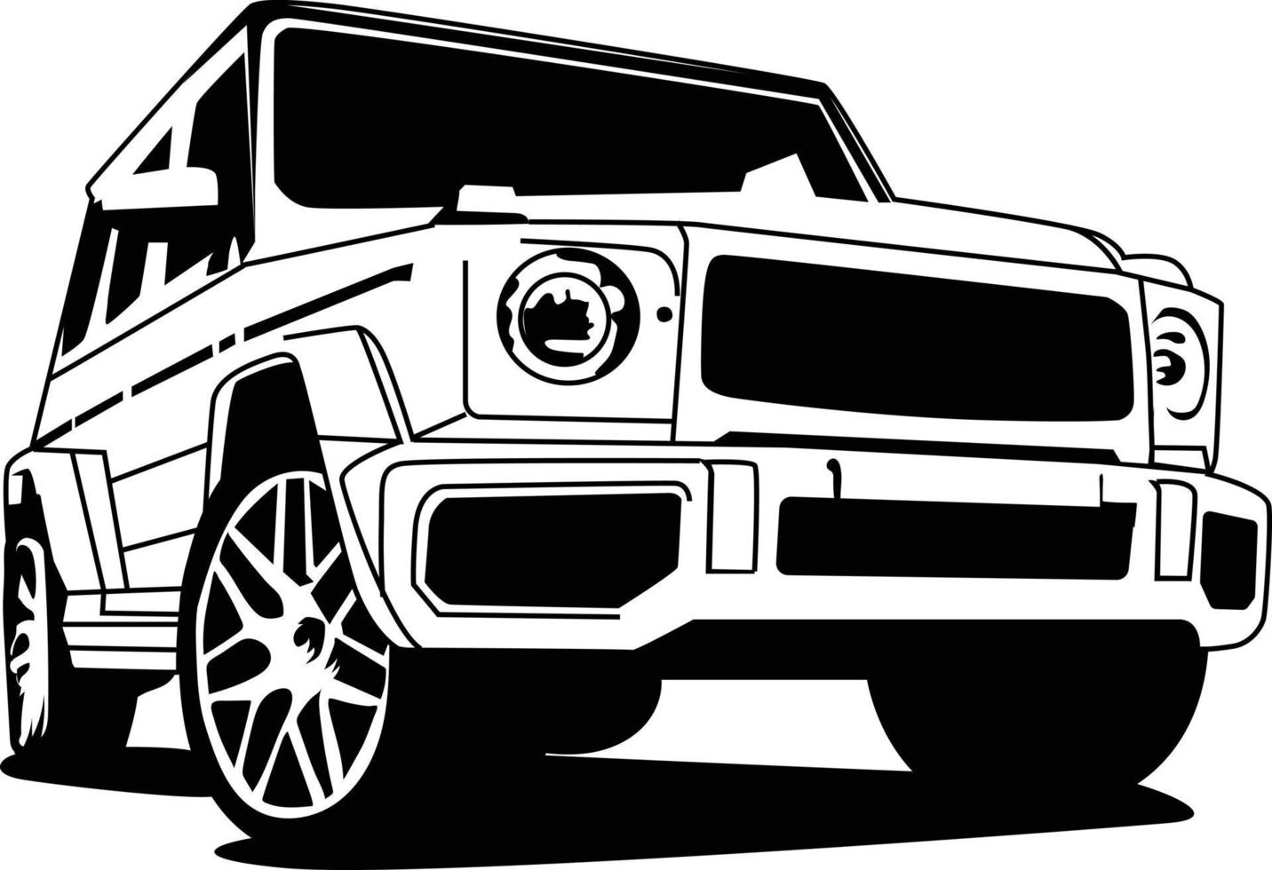 ilustração de silhueta de carro vetor