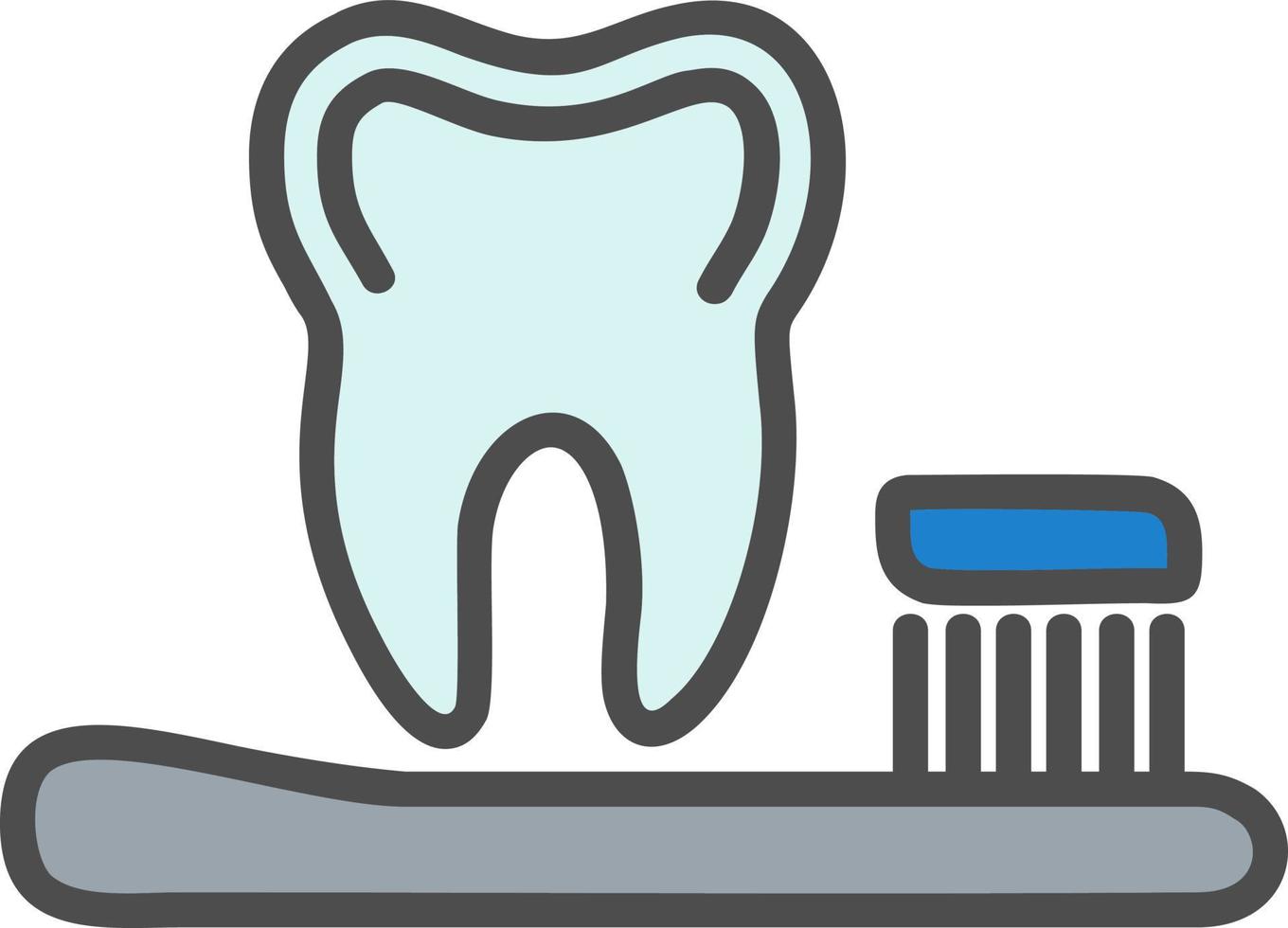 ícone de vetor de dente