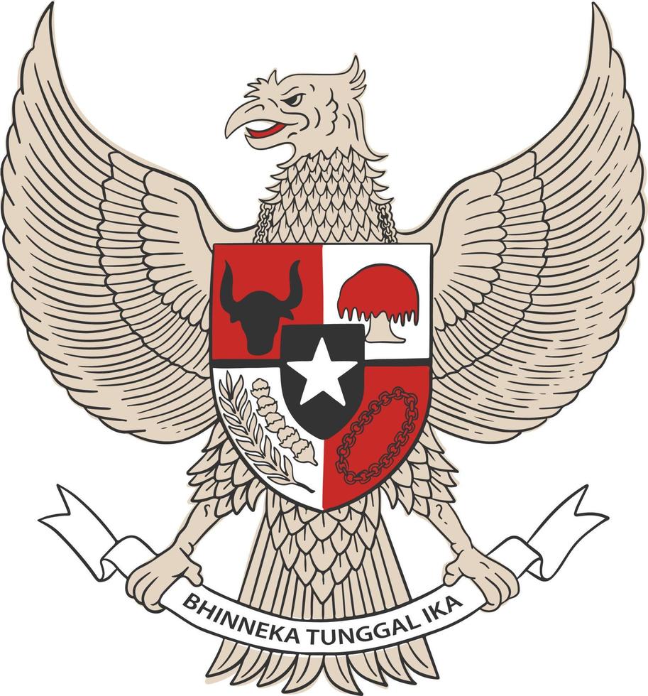 ilustração de garuda pancasila vetor