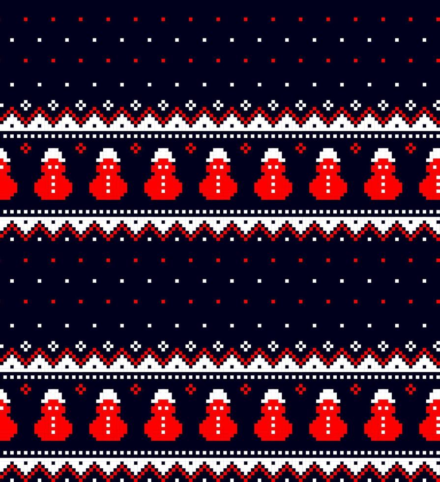 ilustração vetorial de pixel de padrão de natal de ano novo eps vetor