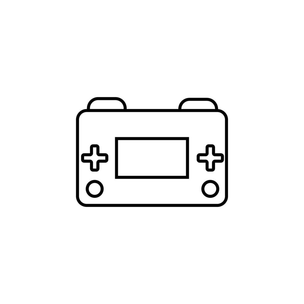 retrô, arcade, ícone do console de jogos. em fundo branco. retrô, ícone do console de jogos arcade vetor