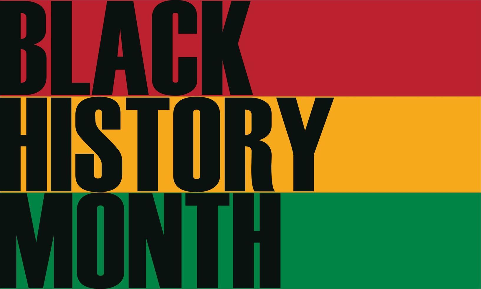mês da história negra comemorar. ilustração vetorial design gráfico história negra mês vetor