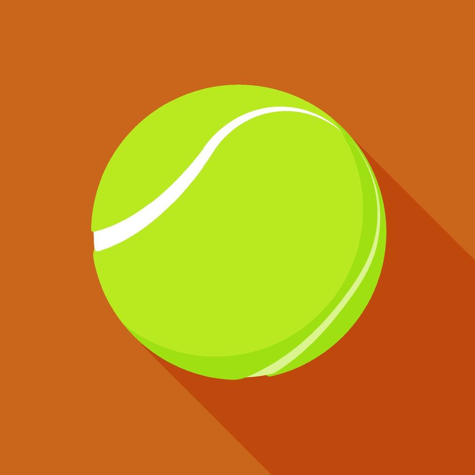 ícone de bola de tênis na cor. equipamento esportivo. símbolo para aplicativo móvel ou web. vetor