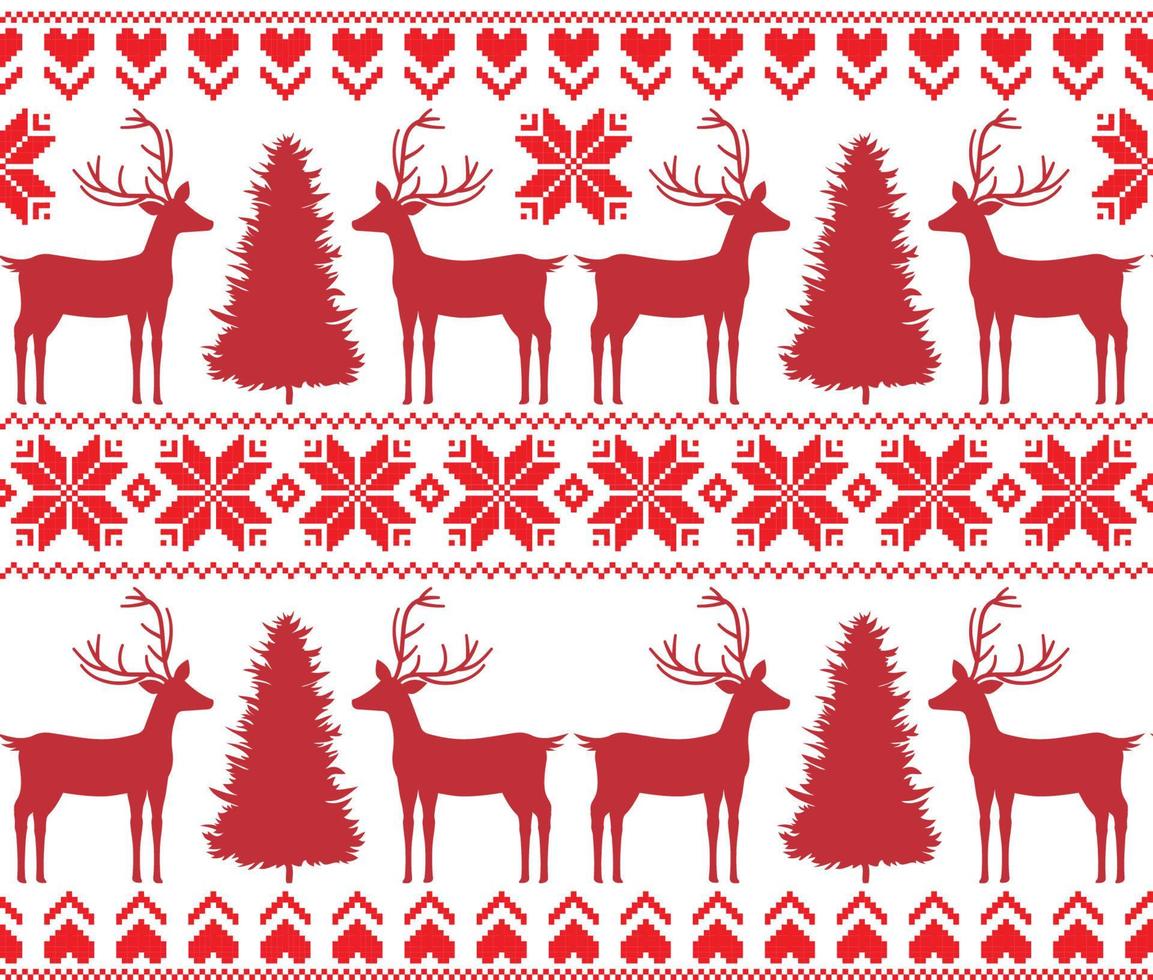 malha, pixel natal e padrão de ano novo. design de suéter de tricô de lã. impressão têxtil de papel de embrulho de papel de parede. eps 10 vetor