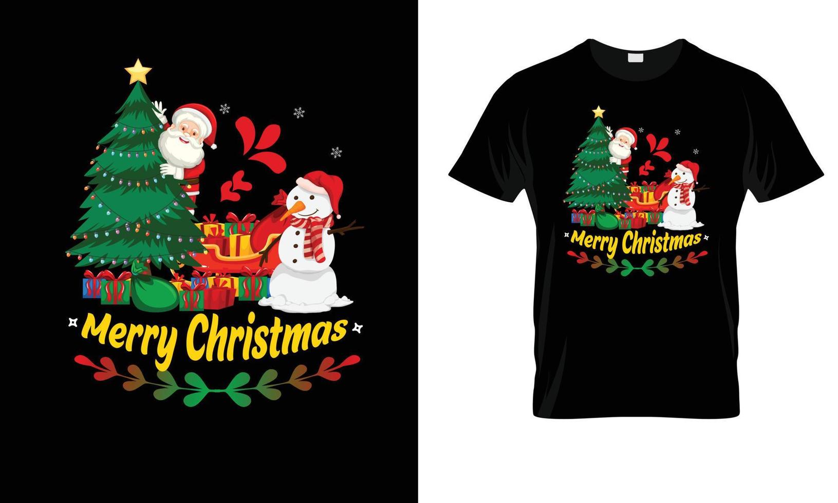 design de vetor de camiseta de feliz natal, camiseta de feliz natal de papai noel, camiseta de natal para homem e mulher