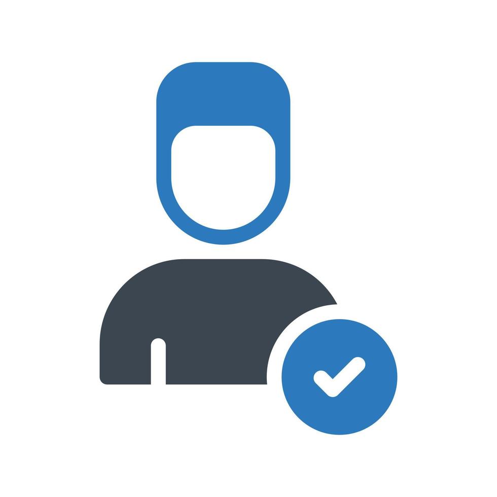 perfil verificado ilustração vetorial em um icons.vector de qualidade background.premium para conceito e design gráfico. vetor