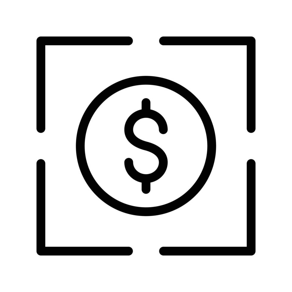 dólar ilustração vetorial de foco em um icons.vector de qualidade background.premium para conceito e design gráfico. vetor