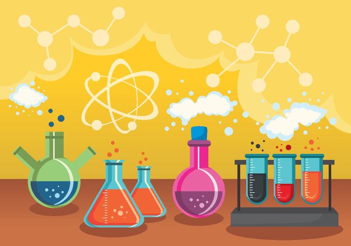 Desenhos vetoriais de ciência e química vetor